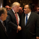 Martin Luther King III shakes hands with President Donald Trump after meeting with him on Martin Luther King Jr. Day in 2017.